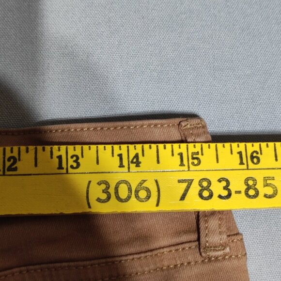 Buffalo David Bitton Hanna pants women's size 10 tan  High-rise stretch skinny - Picture 8 of 12